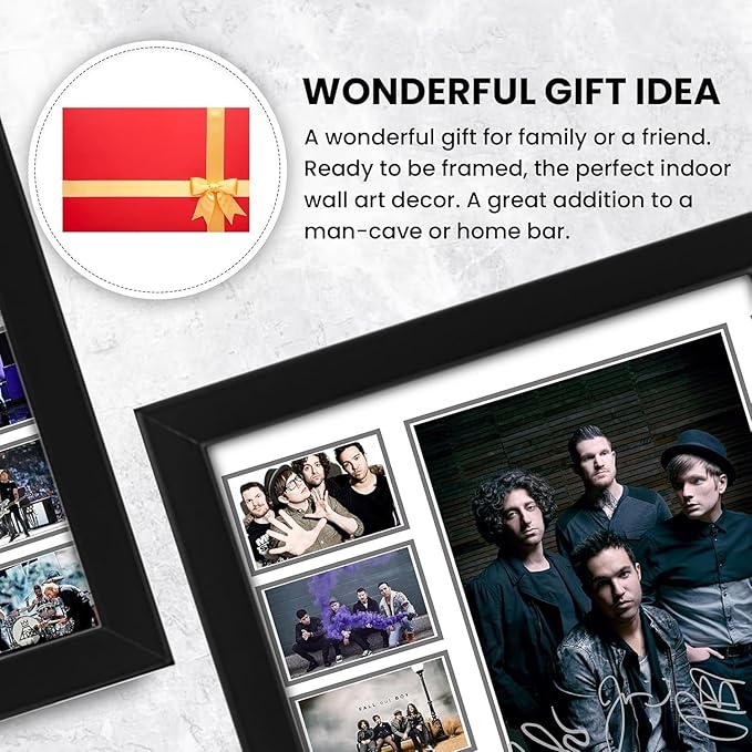 AllStarMedia Fall Out Boy Limited Edition Autograph Print, Signed Fan Merchandise