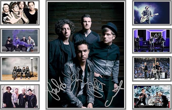 AllStarMedia Fall Out Boy Limited Edition Autograph Print, Signed Fan Merchandise