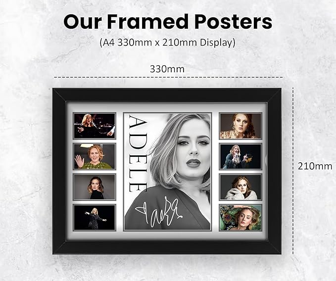 Adele Signed Poster Print- Limited Edition Autograph Fan Gift – Collectible Memorabilia Merchandise