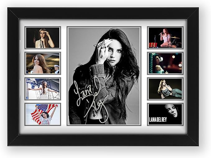 AllStarMedia Lana Del Rey Musical Signed Print Poster - Iconic Pop Star Wall Art, Autographed Iconic Gift