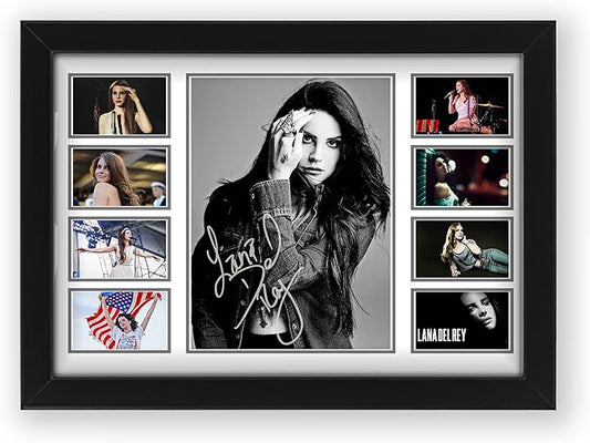 AllStarMedia Lana Del Rey Musical Signed Print Poster - Iconic Pop Star Wall Art, Autographed Iconic Gift