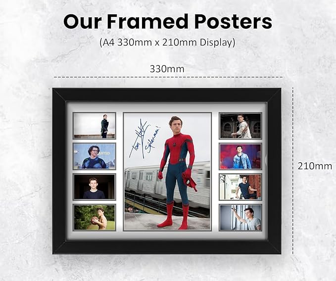 Tom Holland Signed Poster - Limited Edition Collectible | Gift for Marvel and Spider-Man Fans - Collectible Memorabilia Merchandise