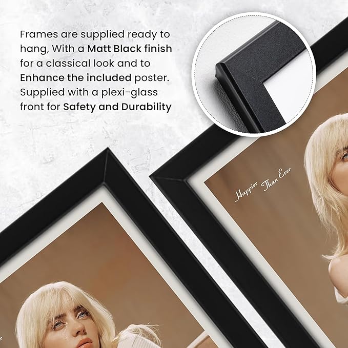 Billie Eilish - Happier Than Ever Signed Poster Print- Limited Edition Autograph Fan Gift – Collectible Memorabilia Merchandise