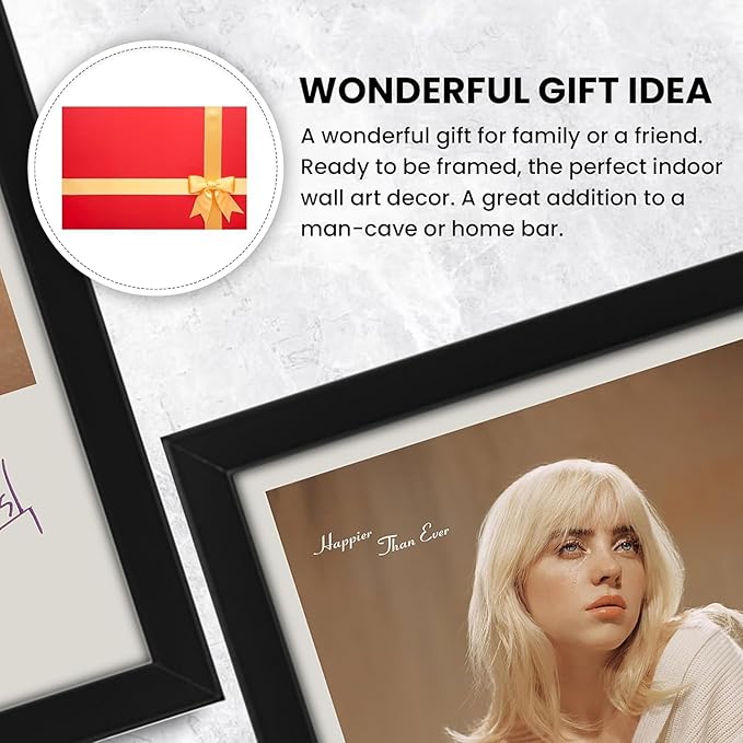 Billie Eilish - Happier Than Ever Signed Poster Print- Limited Edition Autograph Fan Gift – Collectible Memorabilia Merchandise