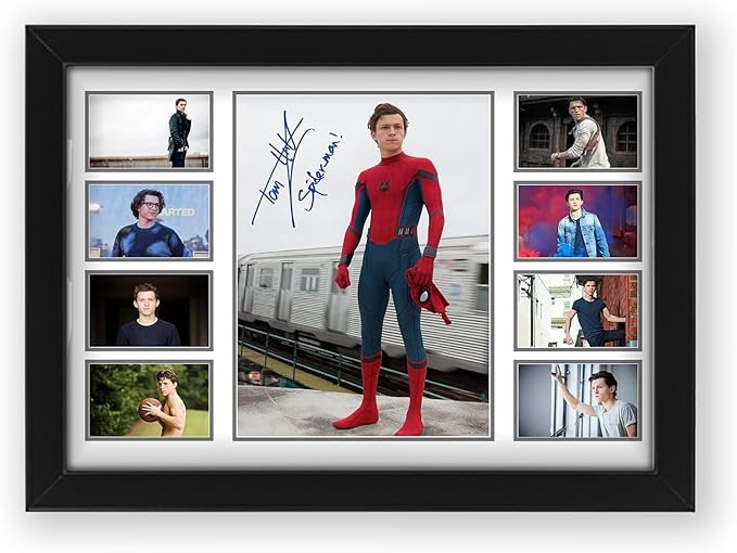 Tom Holland Signed Poster - Limited Edition Collectible | Gift for Marvel and Spider-Man Fans - Collectible Memorabilia Merchandise
