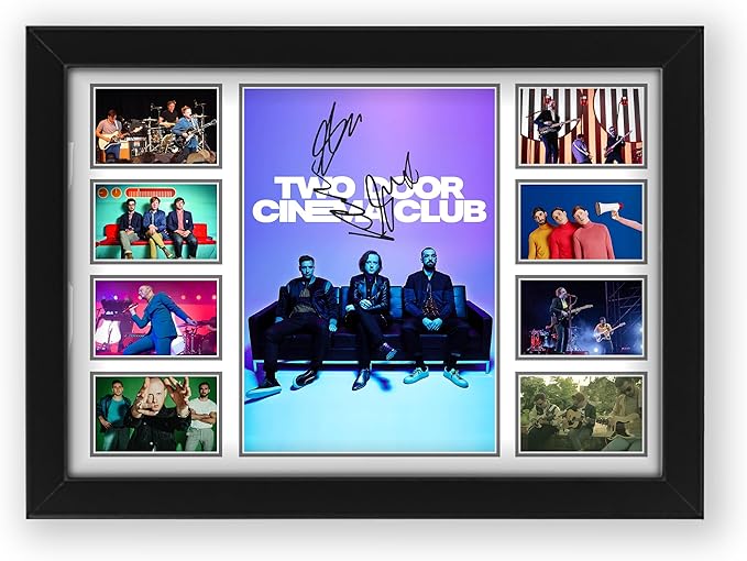 Two Door Cinema Club Autographed Poster – Limited Edition Signed Print – Exclusive Indie Rock Collectible for Fans – Premium Music Memorabilia Gift