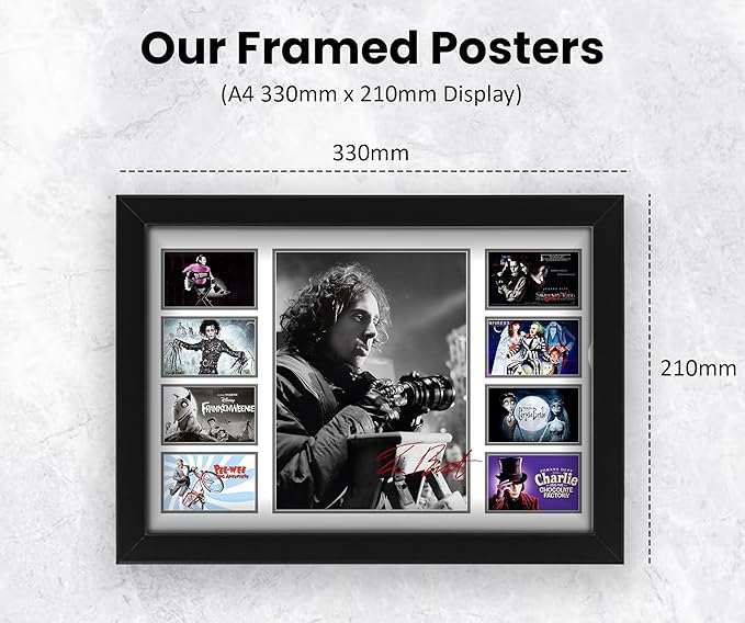 Tim Burton Signed Poster Print- Limited Edition Autograph Fan Gift – Collectible Memorabilia Merchandise Artwork Inspired by His Iconic Films