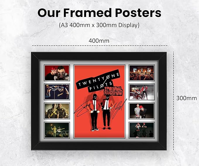Twenty One Pilots Musical duo Signed Poster Print- Limited Edition Autograph Fan Gift – Collectible Memorabilia Merchandise