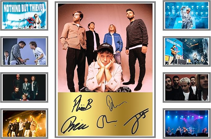 AllStarMedia Limited Edition Nothing But Thieves Signed Autograph Poster Print - Memorbilia or Gift For The Collective Music Merchandise Fan