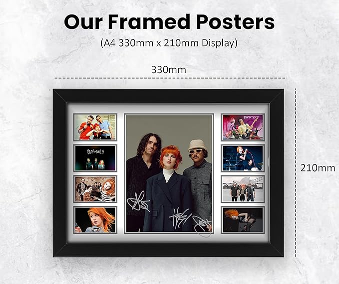 AllStarMedia Paramore Poster, Limited Edition Autograph Print, Signed Fan Merchandise