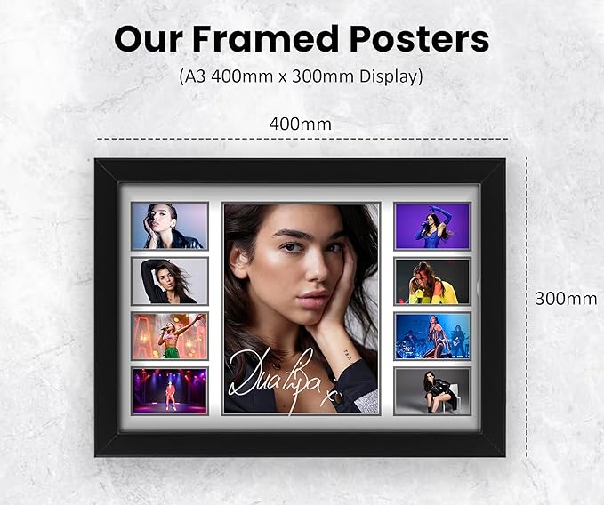 Dua Lipa Signed Poster Print- Limited Edition Autograph Fan Gift – Collectible Memorabilia Merchandise