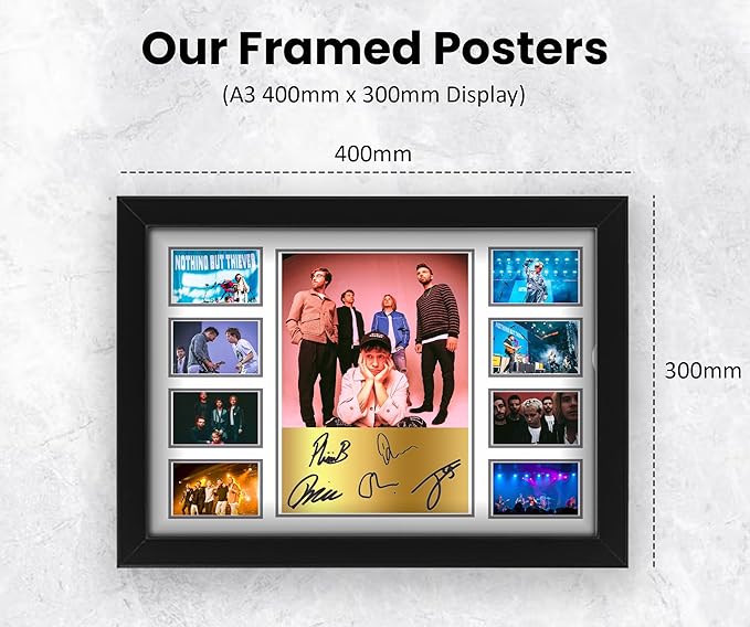 AllStarMedia Limited Edition Nothing But Thieves Signed Autograph Poster Print - Memorbilia or Gift For The Collective Music Merchandise Fan