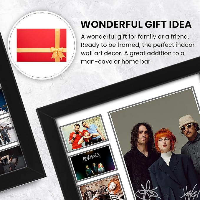 AllStarMedia Paramore Poster, Limited Edition Autograph Print, Signed Fan Merchandise