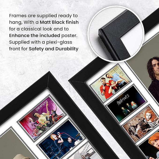 AllStarMedia Paramore Poster, Limited Edition Autograph Print, Signed Fan Merchandise