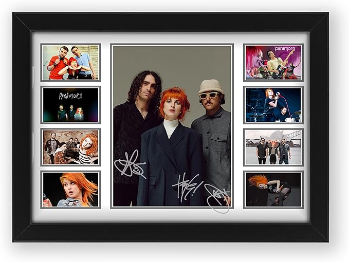 AllStarMedia Paramore Poster, Limited Edition Autograph Print, Signed Fan Merchandise
