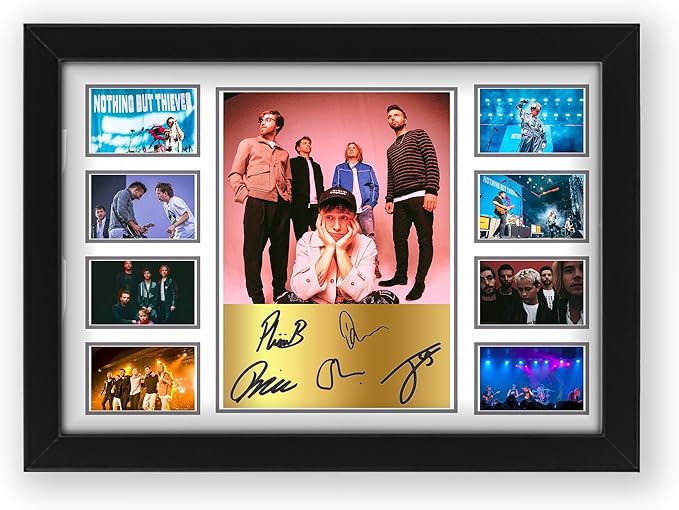 AllStarMedia Limited Edition Nothing But Thieves Signed Autograph Poster Print - Memorbilia or Gift For The Collective Music Merchandise Fan