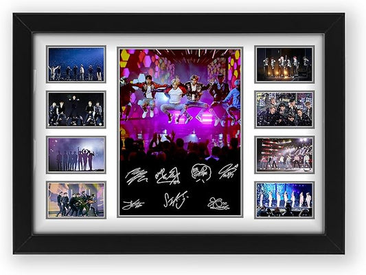 BTS Boy Band Signed Poster Print- Limited Edition Autograph Fan Gift – Collectible Memorabilia Merchandise