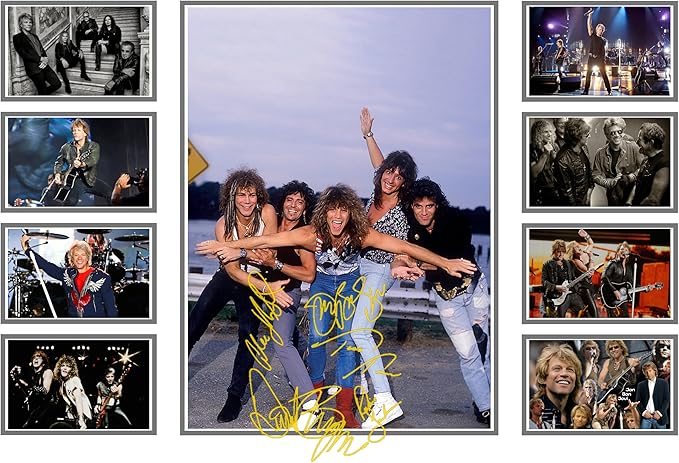 AllStarMedia Bon Jovi Signed Poster Print - Limited Edition Autographed Wall Art Merchandise