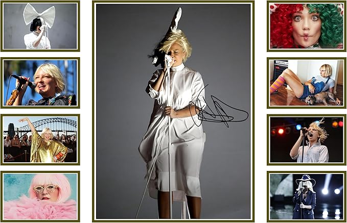 Sia Signed Poster Print- Limited Edition Autograph Fan Gift – Collectible Memorabilia Merchandise