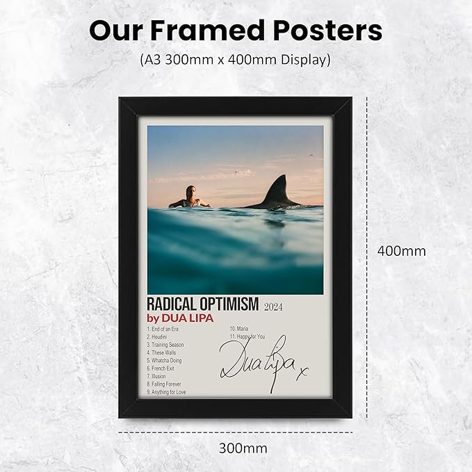 Dua Lipa Radical Optimism Signed Poster Print- Limited Edition Autograph Fan Gift – Collectible Memorabilia Merchandise