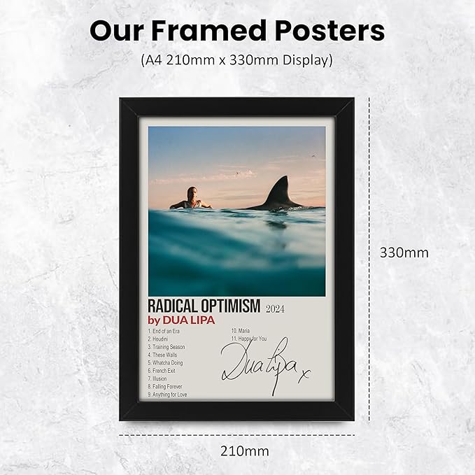 Dua Lipa Radical Optimism Signed Poster Print- Limited Edition Autograph Fan Gift – Collectible Memorabilia Merchandise