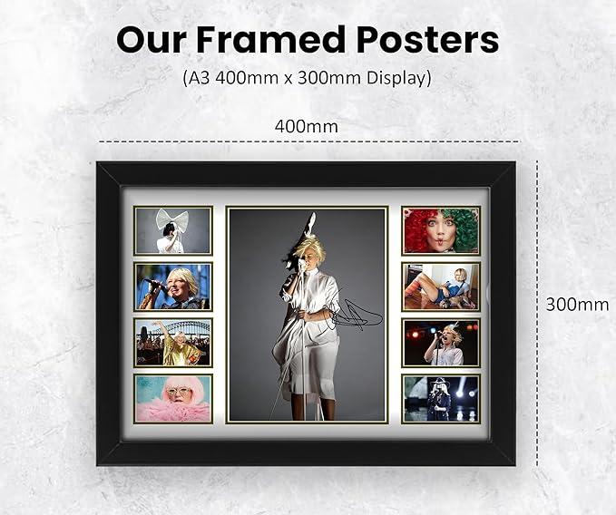 Sia Signed Poster Print- Limited Edition Autograph Fan Gift – Collectible Memorabilia Merchandise