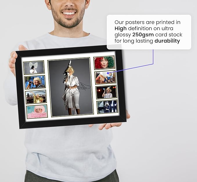 Sia Signed Poster Print- Limited Edition Autograph Fan Gift – Collectible Memorabilia Merchandise