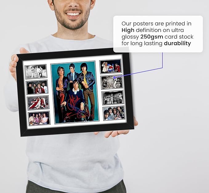 The Who Autographed Collage Poster Print - Wall Art for Music Lovers (Limited Edition) Home and Office Decor, Band Members Signed Poster