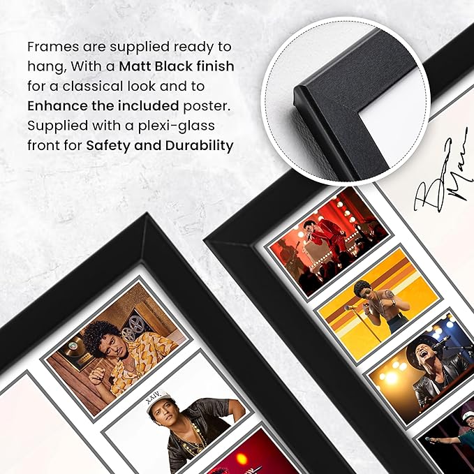 Bruno Mars Signed Poster Print- Limited Edition Autograph Fan Gift – Collectible Memorabilia Merchandise