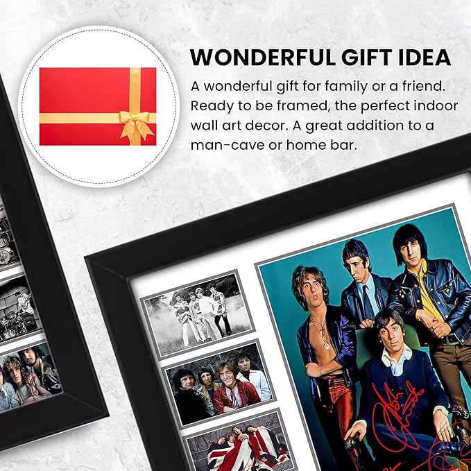 The Who Autographed Collage Poster Print - Wall Art for Music Lovers (Limited Edition) Home and Office Decor, Band Members Signed Poster