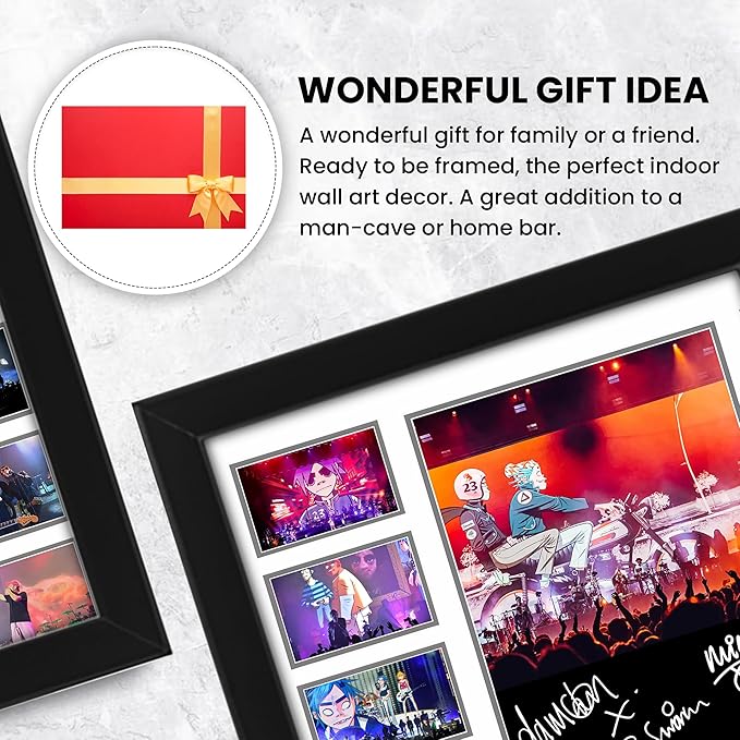 AllStarMedia Gorillaz Autographed Collage Poster Print - Limited Edition Gift for Music Art Lovers, Print for Fans, Wall Art, Home and Office Decor