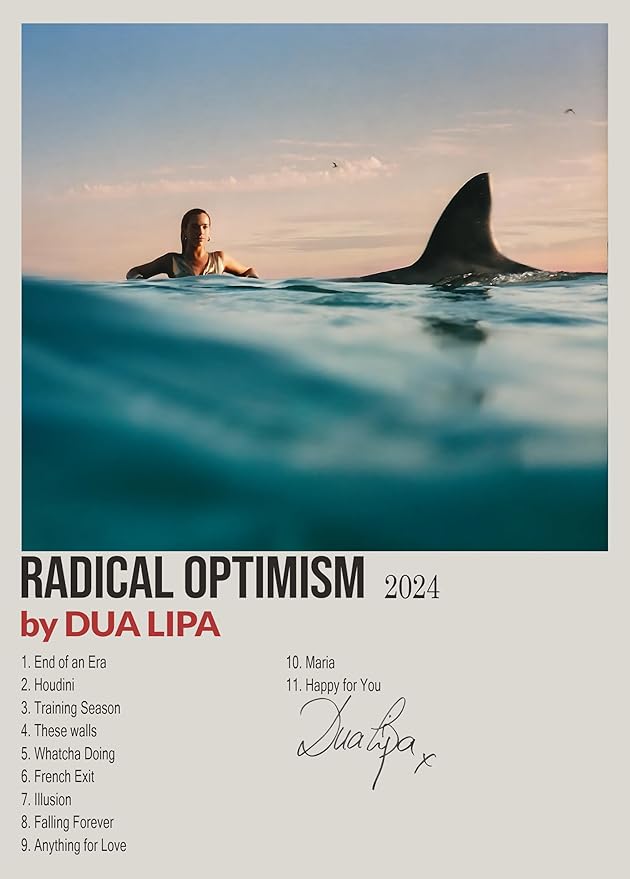 Dua Lipa Radical Optimism Signed Poster Print- Limited Edition Autograph Fan Gift – Collectible Memorabilia Merchandise