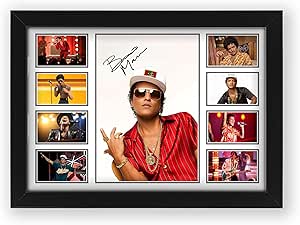 Bruno Mars Signed Poster Print- Limited Edition Autograph Fan Gift – Collectible Memorabilia Merchandise