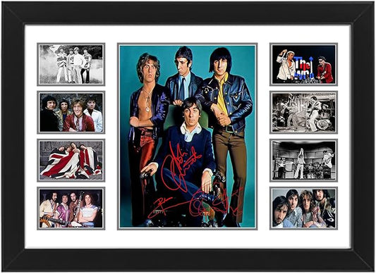 The Who Autographed Collage Poster Print - Wall Art for Music Lovers (Limited Edition) Home and Office Decor, Band Members Signed Poster