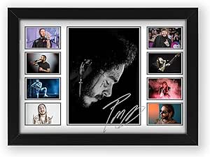 AllStarMedia Post Malone Signed Print Poster - Limited Edition Wall Art for Fans