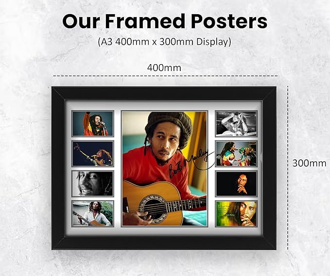 Bob Marley Signed Poster Print- Limited Edition Autograph Fan Gift – Collectible Memorabilia Merchandise, Music Artist