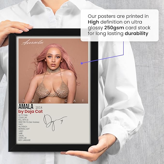 Doja Cat Amala Album Signed Poster – Limited Edition Collectible – Exclusive Autographed Music Merchandise for Fans – Premium Wall Art Decor