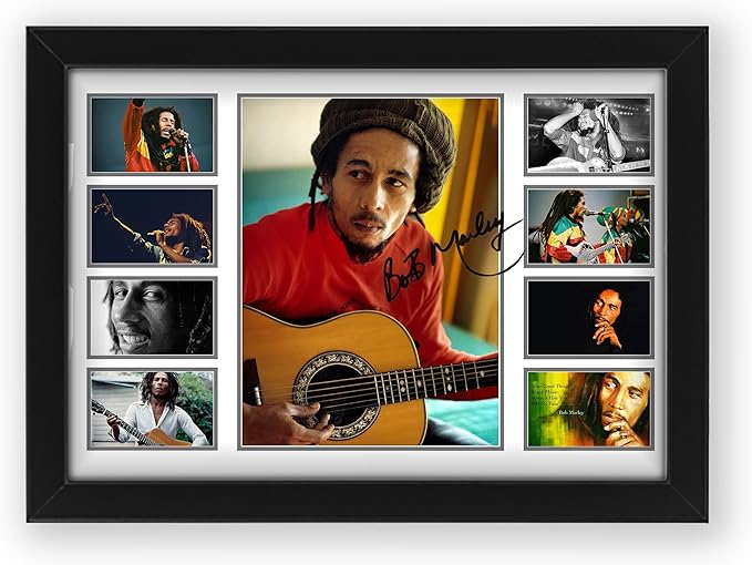 Bob Marley Signed Poster Print- Limited Edition Autograph Fan Gift – Collectible Memorabilia Merchandise, Music Artist