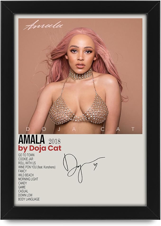 Doja Cat Amala Album Signed Poster – Limited Edition Collectible – Exclusive Autographed Music Merchandise for Fans – Premium Wall Art Decor