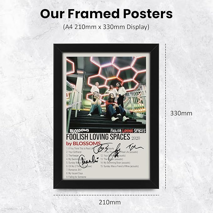 Blossoms Foolish Loving Spaces Signed Poster Print- Limited Edition Autograph Fan Gift – Collectible Memorabilia Merchandise