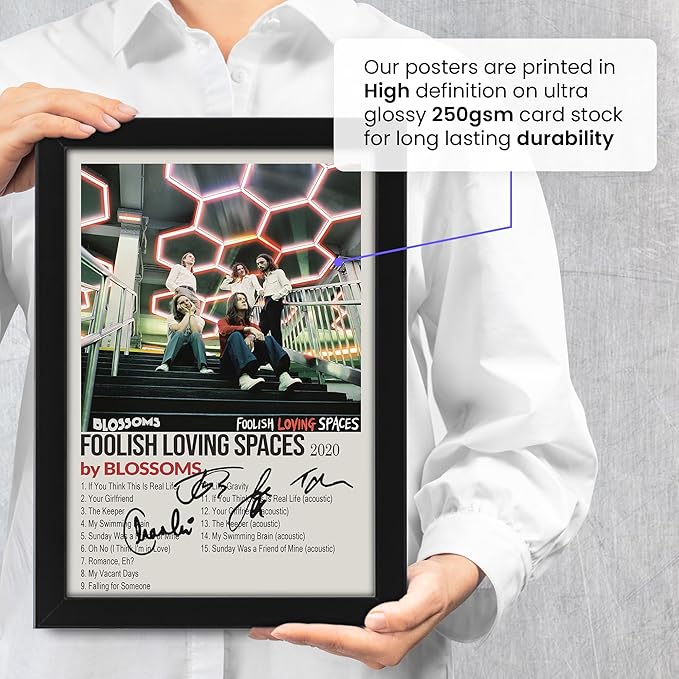 Blossoms Foolish Loving Spaces Signed Poster Print- Limited Edition Autograph Fan Gift – Collectible Memorabilia Merchandise