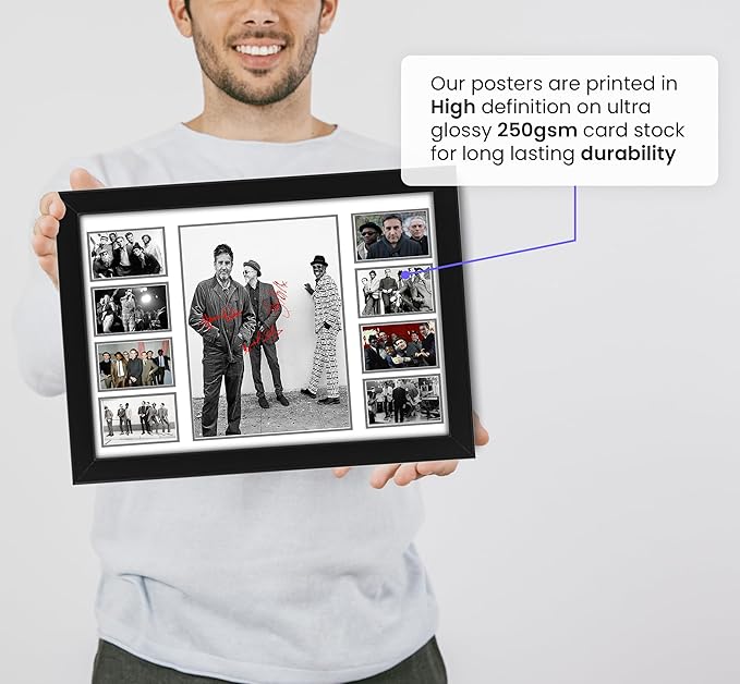 The Specials Autographed Collage Poster Print - Classic Ska Band Wall Art for Music Fans - Limited Edition Gift for Office, Home, Studio Wall Decor,