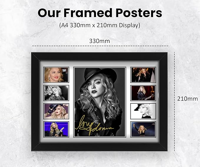 AllStarMedia Madonna Signed Poster Print - Iconic Pop Star Wall Art - Limited Edition Collectible )
