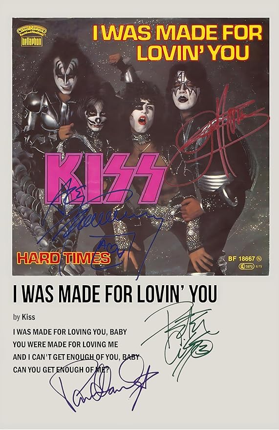 Kiss Signed Poster Print- Limited Edition Autograph Fan Gift – Collectible Memorabilia Merchandise