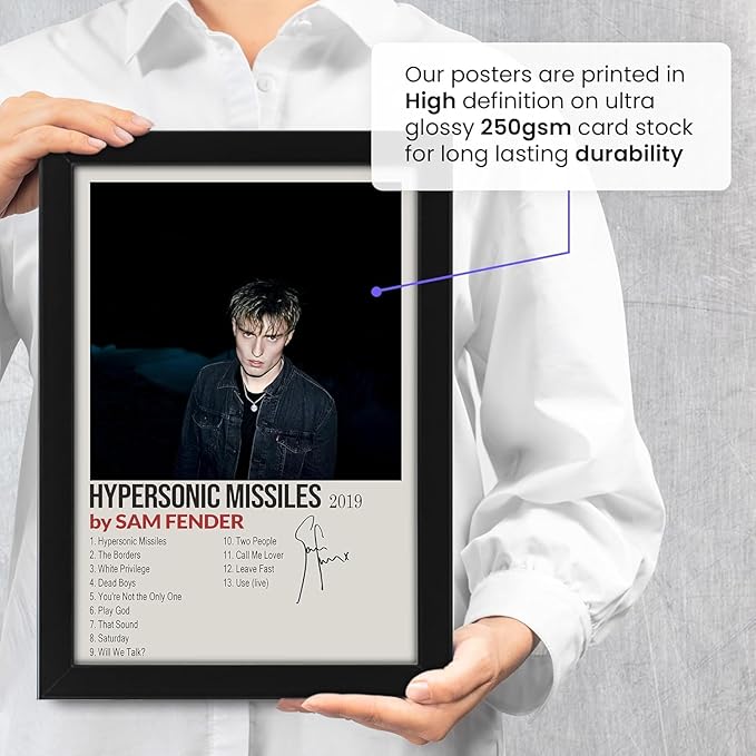 Sam Fender Hypersonic Missiles Signed Poster Print- Limited Edition Autograph Fan Gift – Collectible Memorabilia Merchandise