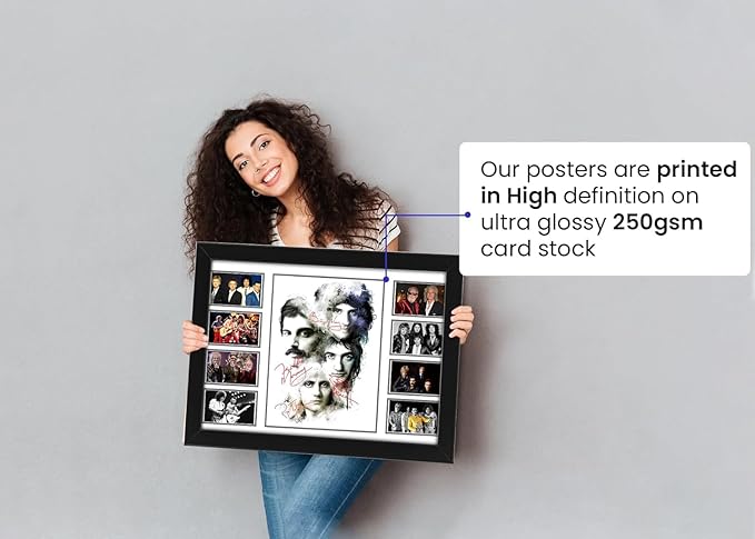 AllStarMedia Queen Poster - Limited Edition Signed Print - Autograph Fan Merchandise