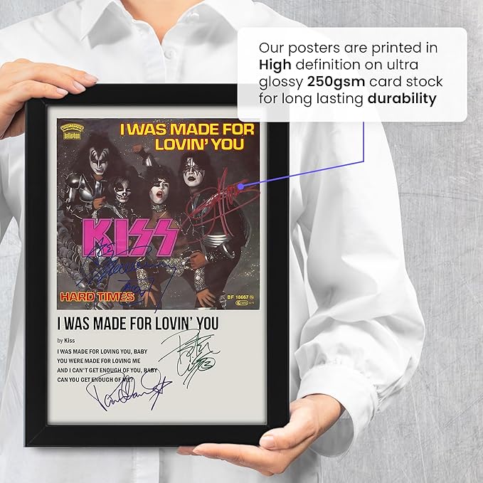 Kiss Signed Poster Print- Limited Edition Autograph Fan Gift – Collectible Memorabilia Merchandise