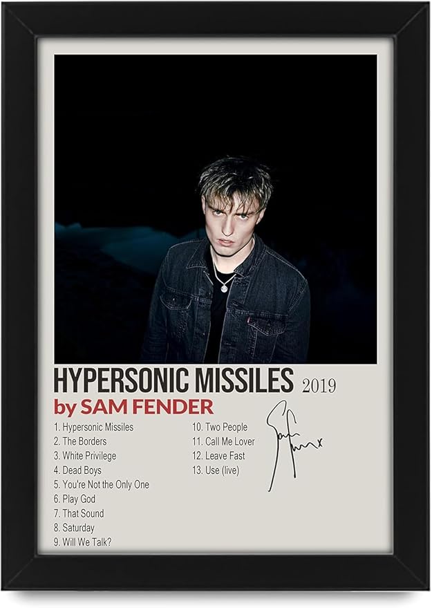 Sam Fender Hypersonic Missiles Signed Poster Print- Limited Edition Autograph Fan Gift – Collectible Memorabilia Merchandise