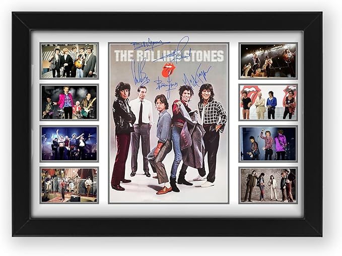 The Rolling Stones Signed Poster Print- Limited Edition Autograph Fan Gift – Collectible Memorabilia Merchandise