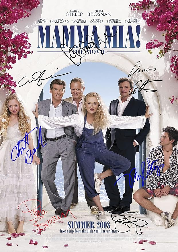 AllStarMedia Mamma Mia - Autograph Poster Print